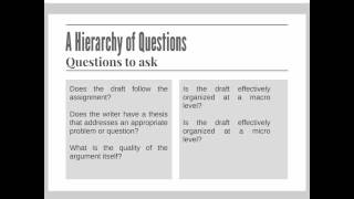 Quick Guide: Commenting on Student Papers
