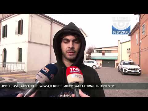 APRE IL GAS E FA ESPLODERE LA CASA, IL NIPOTE: «HO PROVATO A FERMARLO» | 16/01/2025