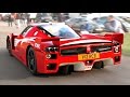 Road-legal  Ferrari FXX - LOUD revs and accelerations!