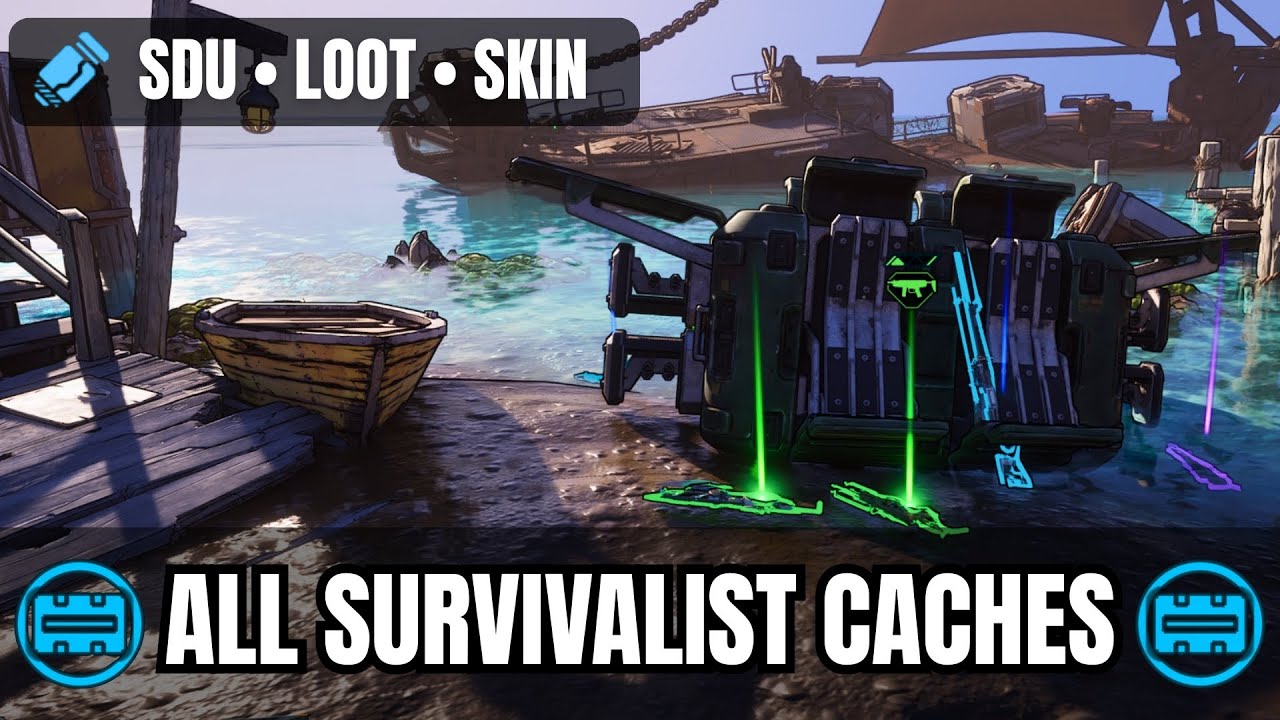 All Survivalist Cache Locations | Borderlands 4 (SDU • Loot • Skin Reward)