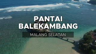Balekambang Beach is One of the Famous Beaches in Malang | Aerial Drone
