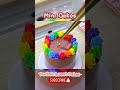 We Tried Making Anti-Gravity Cakes! 🚀 #cake #cakes #minicake #miniature #shorts #rainbowcake