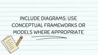Include Diagrams: Use conceptual frameworks or models where appropriate