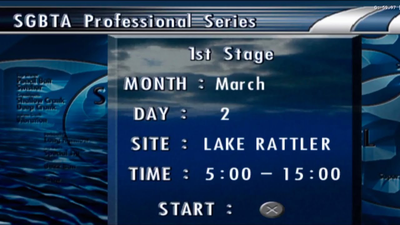 Tournament Stage 1 Day 2 – (Professional Series) Sega Bass Fishing Duel ps2 [AetherSX2]