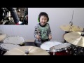 ピコ太郎「PPAP」4歳児がドラムで叩いてみた