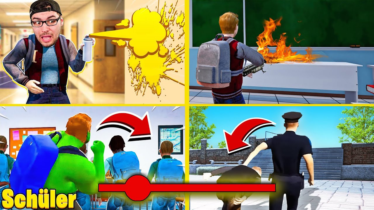 In diesem SPIEL gehe ich wieder in die SCHULE…