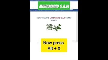 How to write Muhammad S.A.W in Ms Word 🔥#muhammad #muhammadﷺ #msoffice #expertangelnetwork #msword
