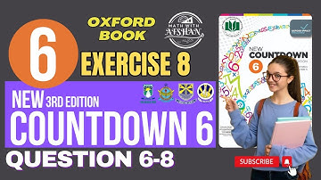 Countdown 6 Exercise 8 Question 6-8 | Class 6th math | Oxford | Math with Afshan #maths