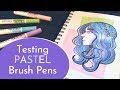 Testing Ecoline Pastel Brush Pens