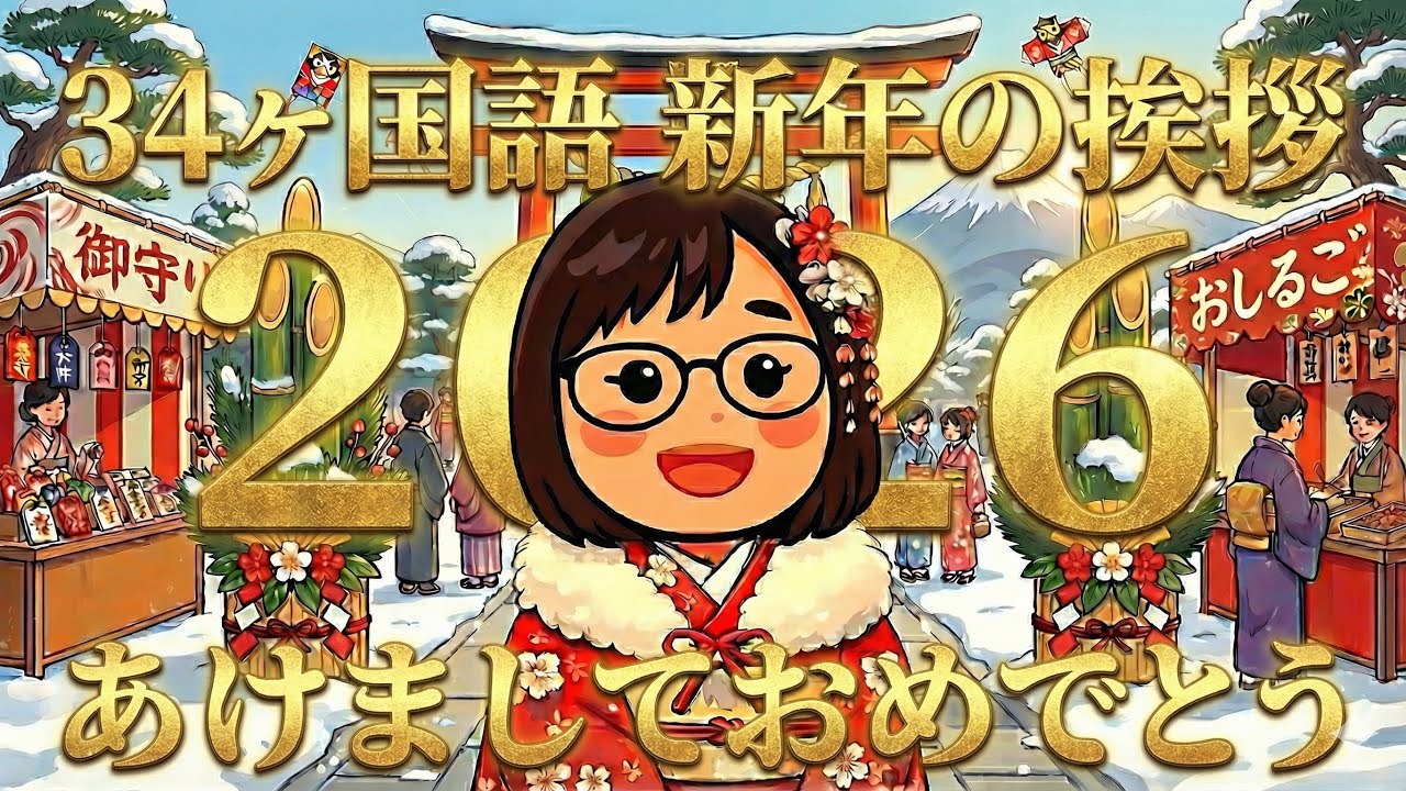 【2026年】34言語で「あけましておめでとう」世界の言葉で平和を願う新年の挨拶