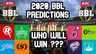 BBL 10 Season Predictions + Finals