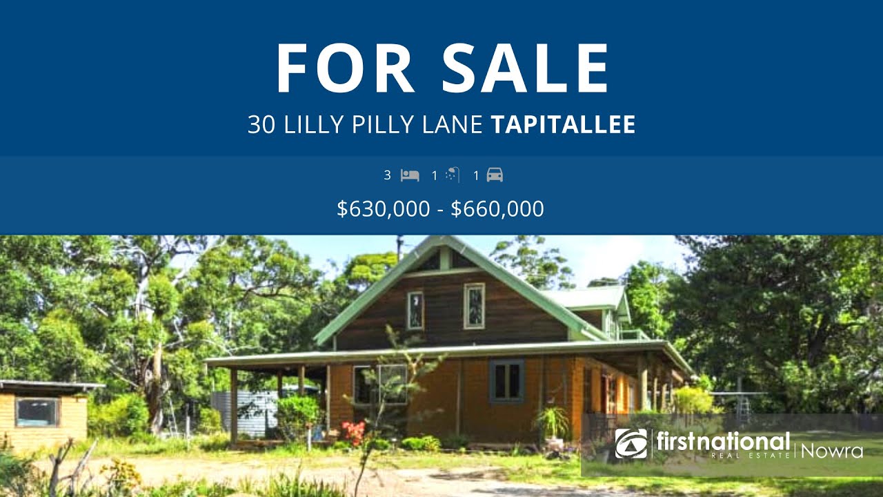 FOR SALE 30 Lilly Pilly Lane, Tapitallee YouTube