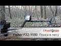 Fisher F22 с DD-катушкой | Поиск в лесу