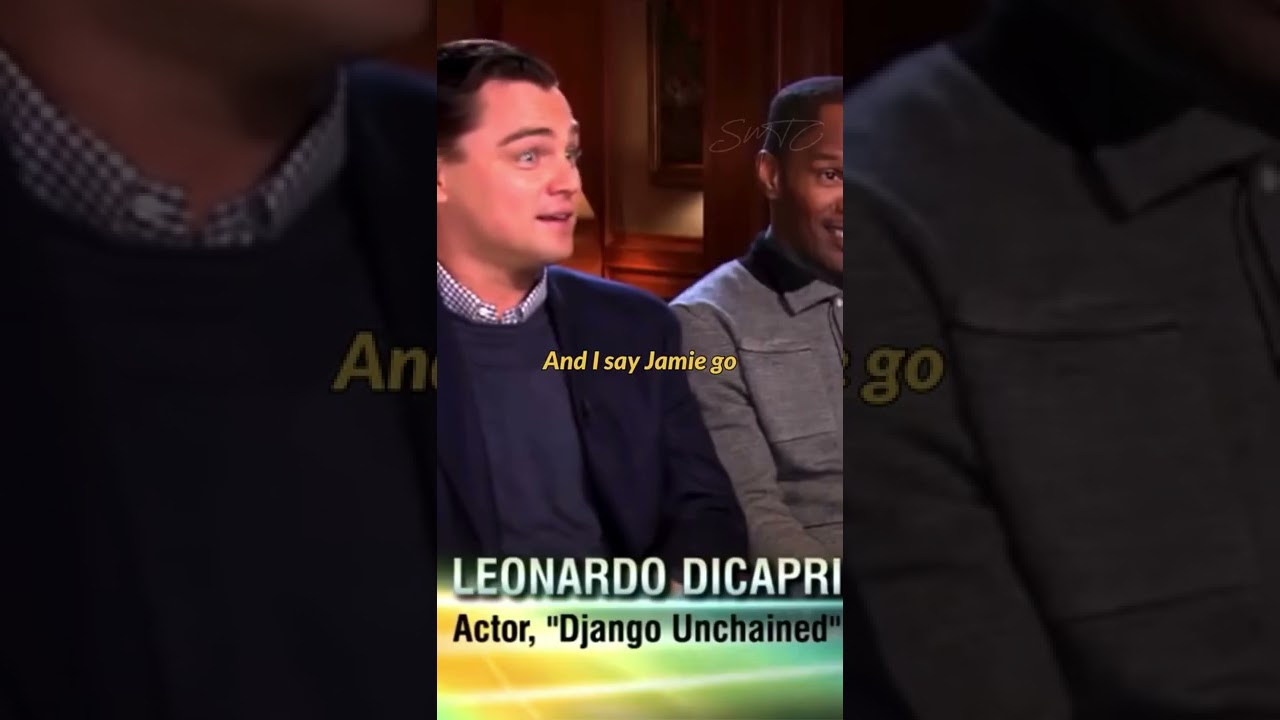 Leo stayed in character even after cutting his hand in glass 