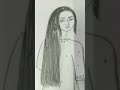 beautiful girl drawing by pencil sketch #shorts #pencilsketch #highlights