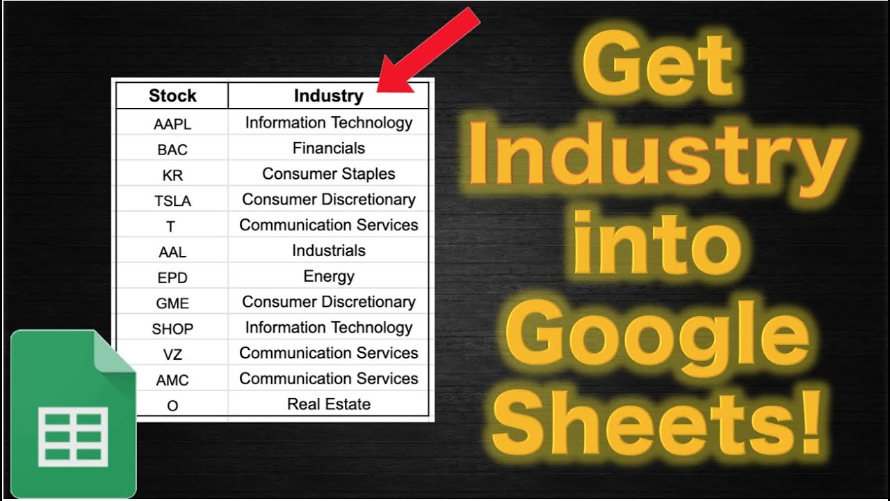 How to get Industry in Google Sheets! (Automatically get Industry
