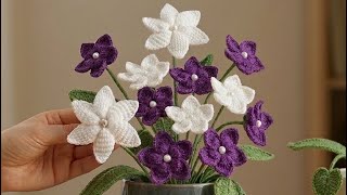 How to Crochet an Easy 3D Flower Pattern 🌸 | Step-by-Step Tutorial