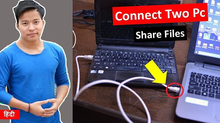 How to Connect Two Computers and share files using Lan Cable ? 2 Computer ko connect kaise kre hindi