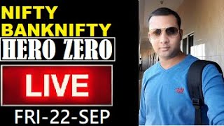 Nifty live trading | Live trading | Bank nifty live | Fri-22-Sep