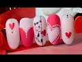 Valentine's Nail Art❣️|Easy Valentine's Day Nail Design|San Valentino Nail Art|Modelones