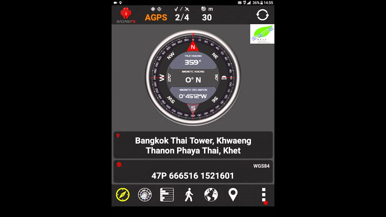 แอปเข็มทิศ New 2022 การใช้งาน application GPS บนโทรศัพท์มือถือ ระบบ Android