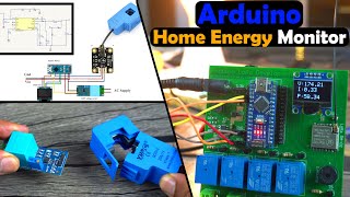 Arduino Home Energy Monitor using CT Clamp Current Sensor & ZMPT101B AC Voltage Sensor