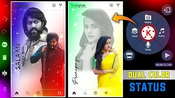 Full screen dual color amazing video editing in kinemaster || kinemaster video editing tutorial 2022