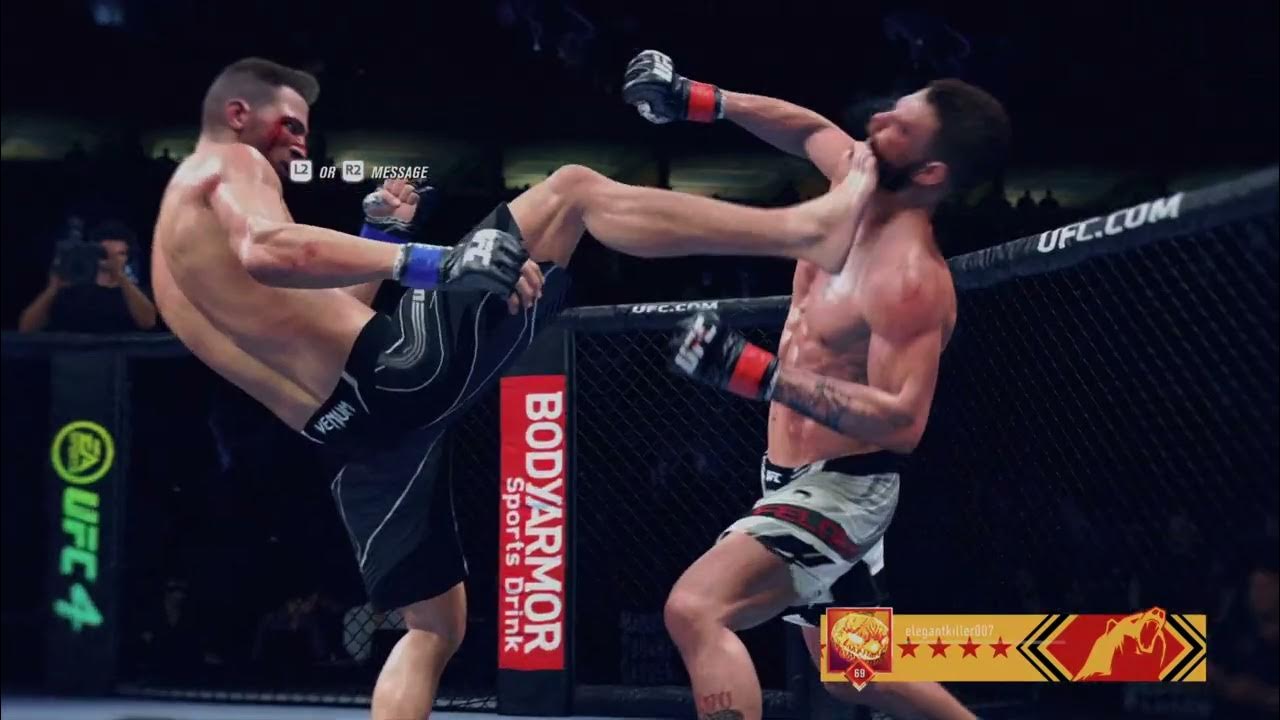 EA UFC 4 TEEP KICK KO YouTube