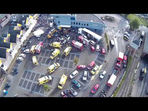 Haaksbergen monster truck hulpdiensten video drone 2014