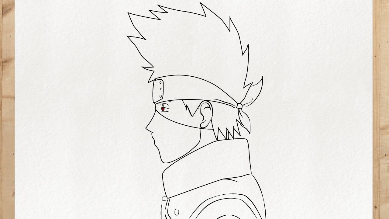 Kakashi! Veja passo a passo como desenhar o personagem fácil!