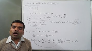 Differentiation - Differentiation of Parametric Equations in hindi(Lecture 17)