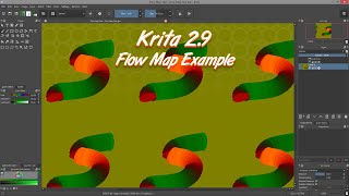 Krita 2.9 - Flowmap Painting Example