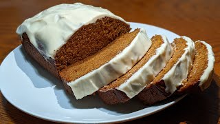 Pumpkin Bread w/ Cream Cheese Glaze perfect for the fall!