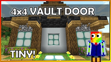 Smallest 4x4 Vault Door Tutorial (Minecraft Wild Update)