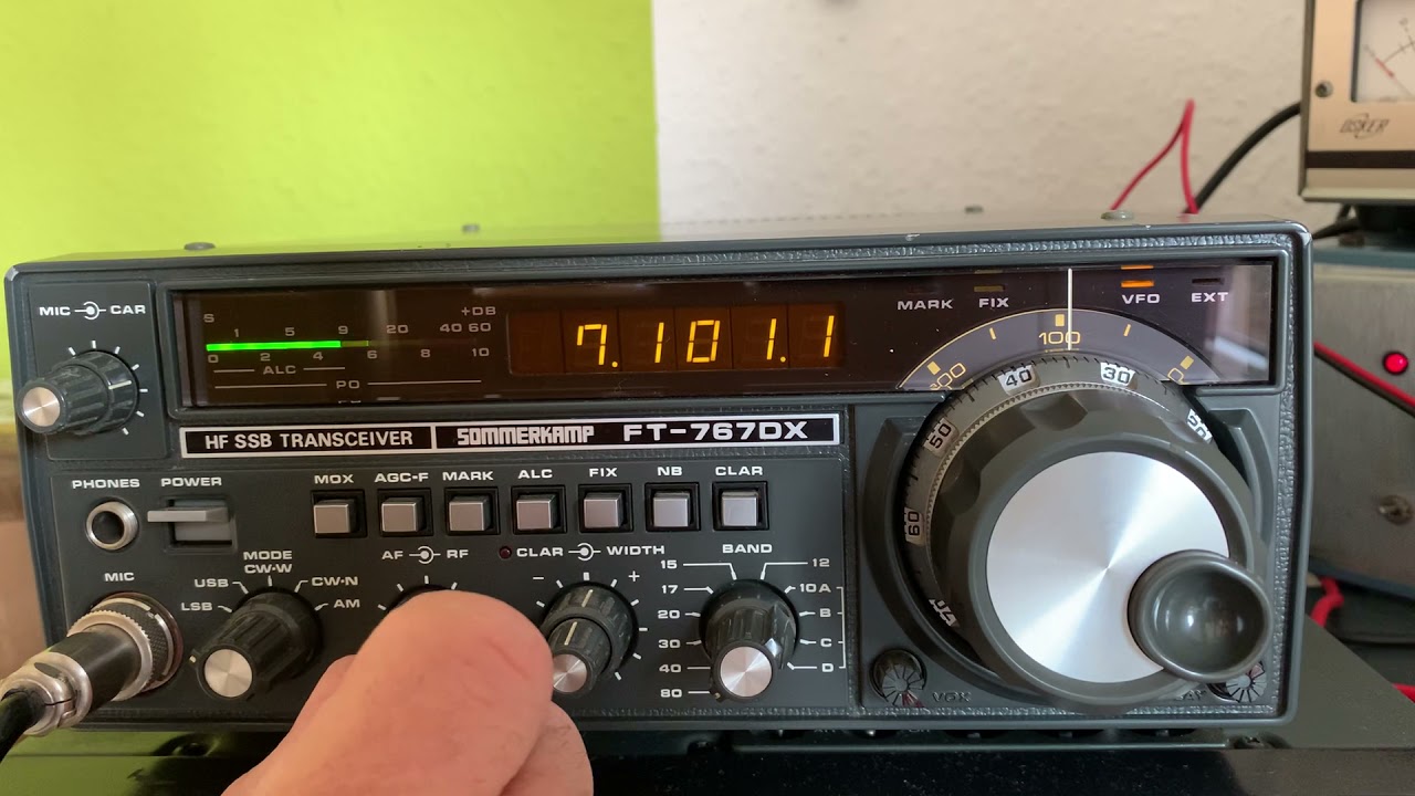 Poste Radio Sommerkamp FT-767DX Pour Pièces Détachées - Ne Fonctionne Pas, HF