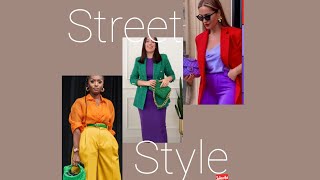 How to Color Block Your Outfit | Street Style 2024 | Bold colors for that classic look