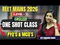 REET Mains / 3rd Grade 2026 | English One Shot Class | PYQ's  MCQ's | Rajani Mam | Learn With Rajani