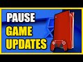 How to Pause Game Downloads &amp; Updates on PS5 Console (Easy Tutorial)