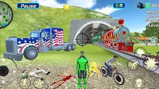 Amazing Rope Frog Ninja Hero Game Gangstar Crime City #3 New Games Android Gameplays screenshot 4