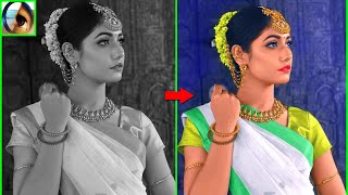 How To Colorize a Black & White Photo in Photoshop | How to Change Black and White into Color Photo