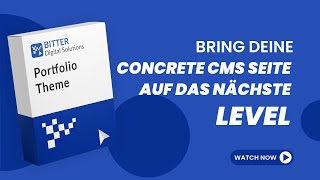 Portfolio Theme für Concrete CMS – Modernes Business-Portfolio-Design auf Basis von Bedrock
