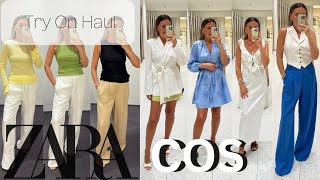 Latest ZARA  and COS ** | TRY on HAUL |** full outfit ideas