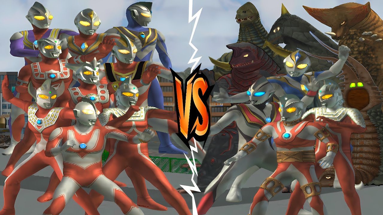 ウルトラマン JACK VS ACE ROBOT, ULTRAMAN TARO VS DELUTION SEVEN, ULTRASEVEN VS EVIL TIGA #ウルトラマン #ultraman