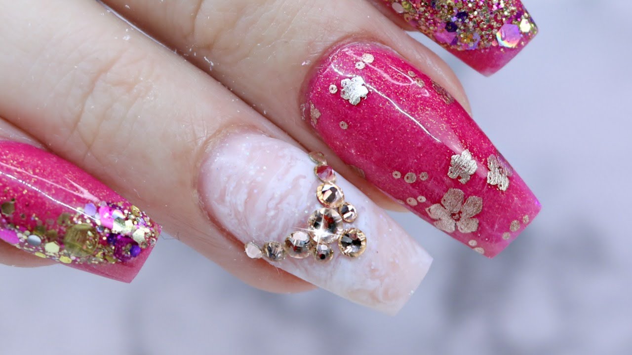 QUARTZ NAIL & FULL ACRYLIC TUTORIAL