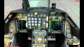 How to start the HUD and MFD in Aerosoft F-16 - FSX
