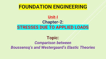 Comparison between Boussensq’s and Westergaard’s Elastic Theories
