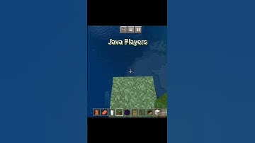 Java Players vs Bedrock players bridging #minecraft #shorts