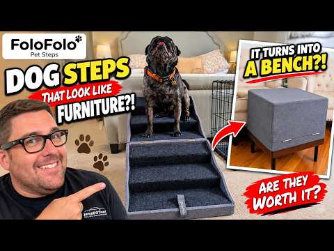 Dog Steps That Look Like FURNITURE?! Are FoloFolo Pet Stairs Actually Worth It?
