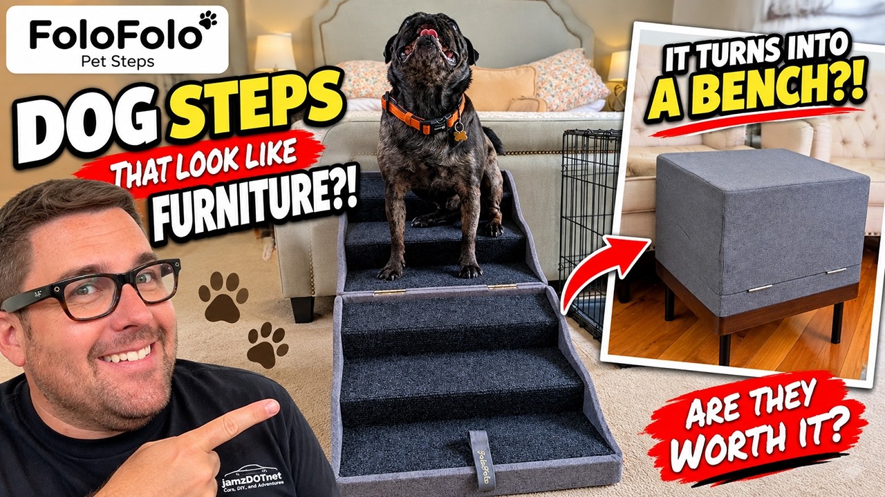 Dog Steps That Look Like FURNITURE?! Are FoloFolo Pet Stairs Actually Worth It?