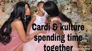 Cardi b spending time with kulture
